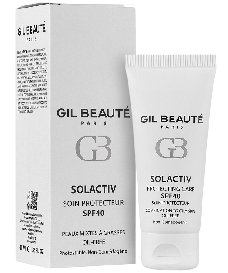ژیل بوته کرم ضد افتاب بی رنگ پوست مختلط تا چرب spf40